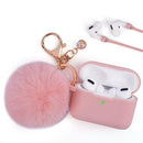 FURBULOUS COLLECTION 3IN1  CASE W FURBALL KEYCHAIN STRAP AIRPODS