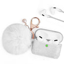 FURBULOUS COLLECTION 3IN1  CASE W FURBALL KEYCHAIN STRAP AIRPODS