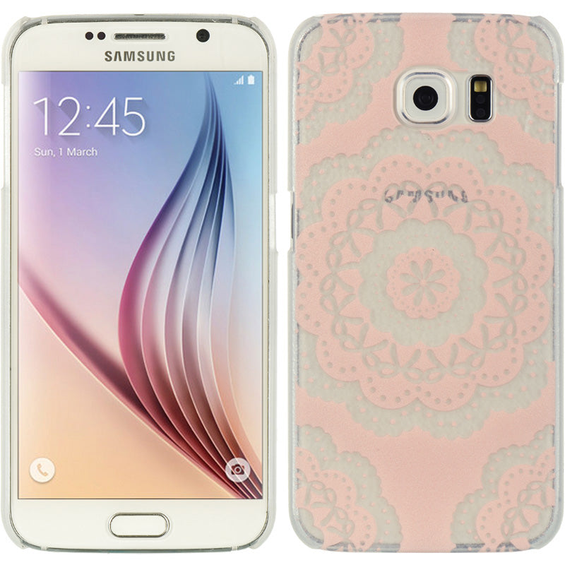 SAMSUNG GALAXY S6 CRYSTAL CASE LACE COUTURE11-FLOWER