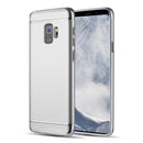 SAMSUNG GALAXY S9 GRIPTECH PROTECTIVE CASE SILVER CHROME FRAME