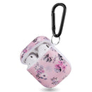 GLOSSY DESIGN LUXURY TPU SOFT CASE FOR AIRPODS WITH CARABINER