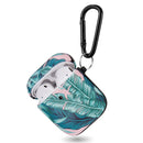 GLOSSY DESIGN LUXURY TPU SOFT CASE FOR AIRPODS WITH CARABINER