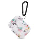 GLOSSY DESIGN LUXURY TPU SOFT CASE FOR AIRPODS WITH CARABINER