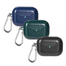 CARBON FIBER  PROTECTIVE CASE CARABINER (FRONT LED)FOR AIRPODS PRO 2019