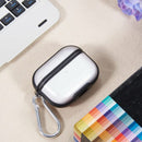 STYLISH EGGSHELL PC CLEAR CASE WITH CARABINER FOR AIRPODS PRO