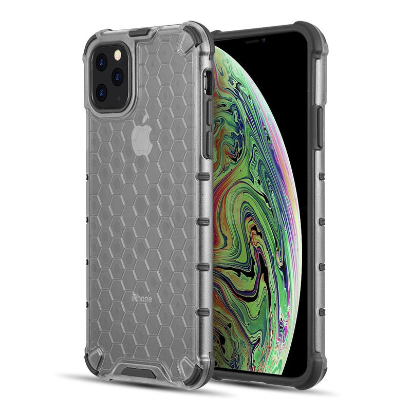 HONEYCOMB CRYSTAL CLEAR SHOCK ABSORPTION BUMPER CASE for iPhone 11 PRO