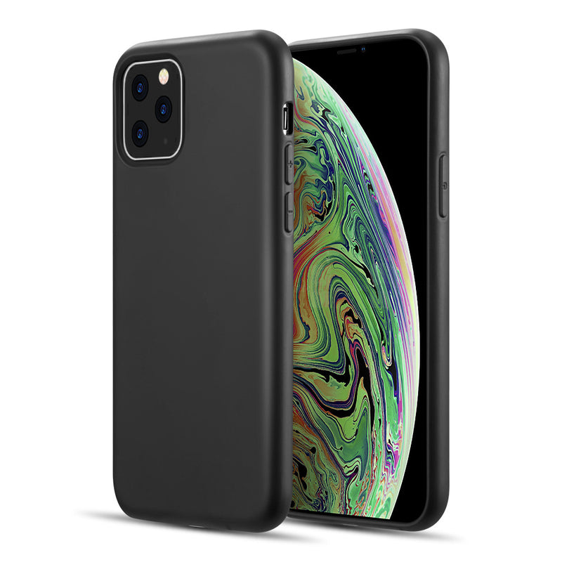 SIMPLEMADE SLIM LIQUID SILICONE BACK COVER CASE FOR IPHONE 11 PRO - BLACK