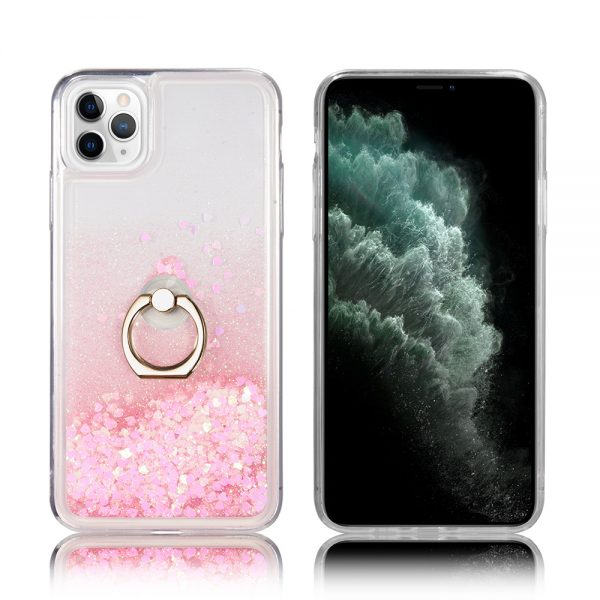 THE WATERFALL RING LIQUID SPARKLING QUICKSAND  CASE FOR IPHONE 11 PRO
