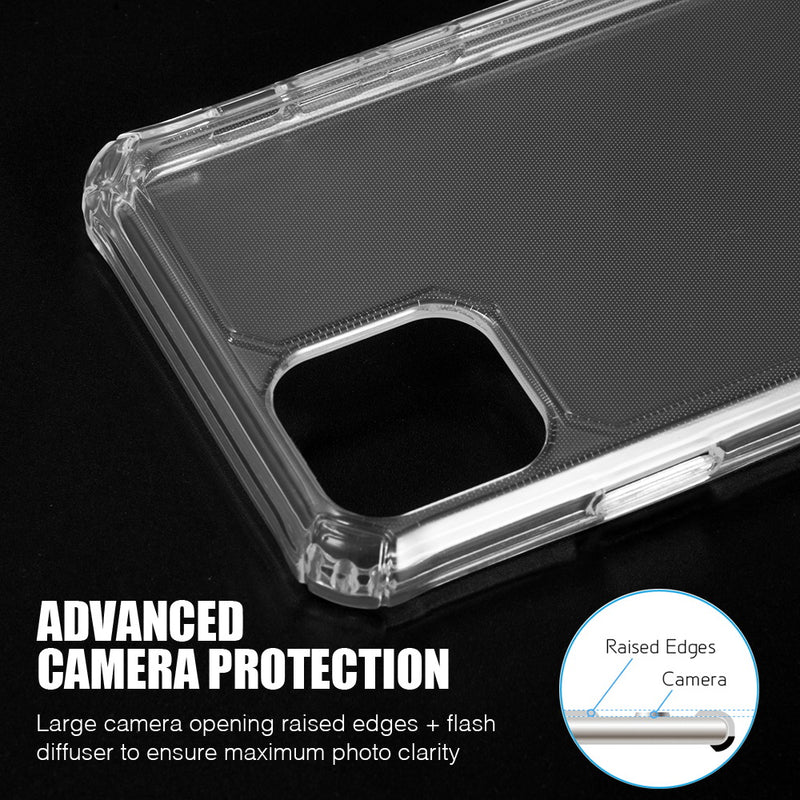 IPHONE 12 MINI CLEAR GUARD THICK TPU WITH SHOCKPROOF CORNERS CLEAR