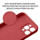 IPHONE  12 PRO SLIM LIQUID SILICONE CASE W/ RING HOLDER KICKSTAND RASBERRY RED