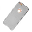IPHONE 6 PLUS/6S PLUS SKIN CASE IRON MESH DESIGN ELECTROPLATING CHROME FRAME