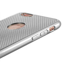 IPHONE 6 PLUS/6S PLUS SKIN CASE IRON MESH DESIGN ELECTROPLATING CHROME FRAME