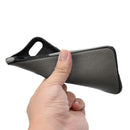 FOR IPHONE 7 LEATHERETTE TPU COVER CASE - GREY