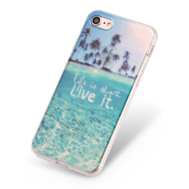 FOR IPHONE 7 MIRAGE SERIES SOFT TPU COVER CASE - CITY VIEW PARADISE COVE