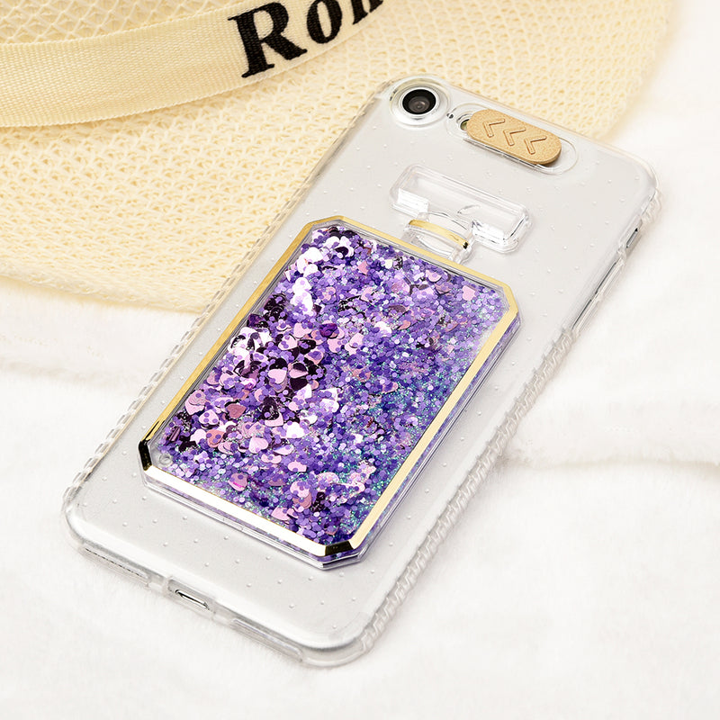 IPHONE 7 PARFUM WATERFALL PURE LIGHT CRYSTAL TPU CASE - PURPLE