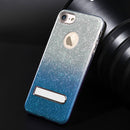FOR IPHONE 8 / 7 STARRY DAZZLE LUXURY  COVER CASE WITH KICKSTAND - SILVER