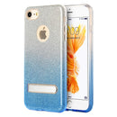 FOR IPHONE 8 / 7 STARRY DAZZLE LUXURY  COVER CASE WITH KICKSTAND - SILVER