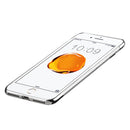 FOR IPHONE 8/7 SKYFALL TRANSPARENT CASE ELECTROPLATED UPPER & LOWER FRAME SILVER