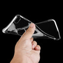 FOR IPHONE 8/7 SKYFALL TRANSPARENT CASE ELECTROPLATED UPPER & LOWER FRAME SILVER