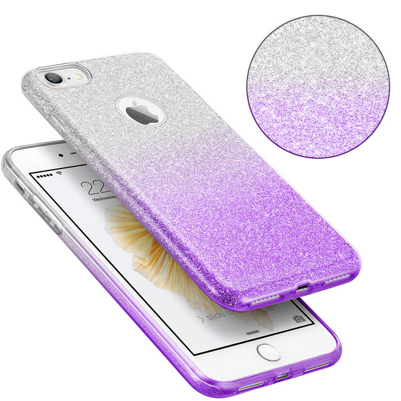 FOR IPHONE 7 STARRY DAZZLE LUXURY TPU COVER CASE - SILVER