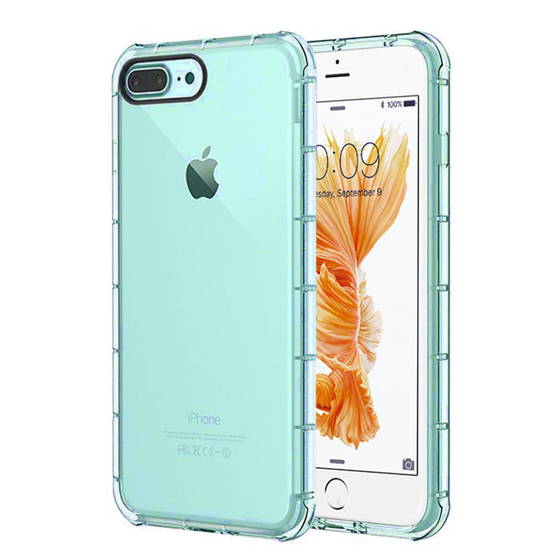 IPHONE 8 PLUS/ 7 PLUS DURAPROOF TRANSPARENT ANTI-SHOCK TPU CASE - TEAL