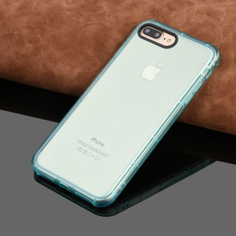 IPHONE 8 PLUS/ 7 PLUS DURAPROOF TRANSPARENT ANTI-SHOCK TPU CASE - TEAL