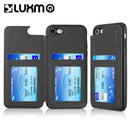 FOR IPHONE 8 / 7 THE COMMUTER LEATHER TPU REAR FLIP WALLET CASE