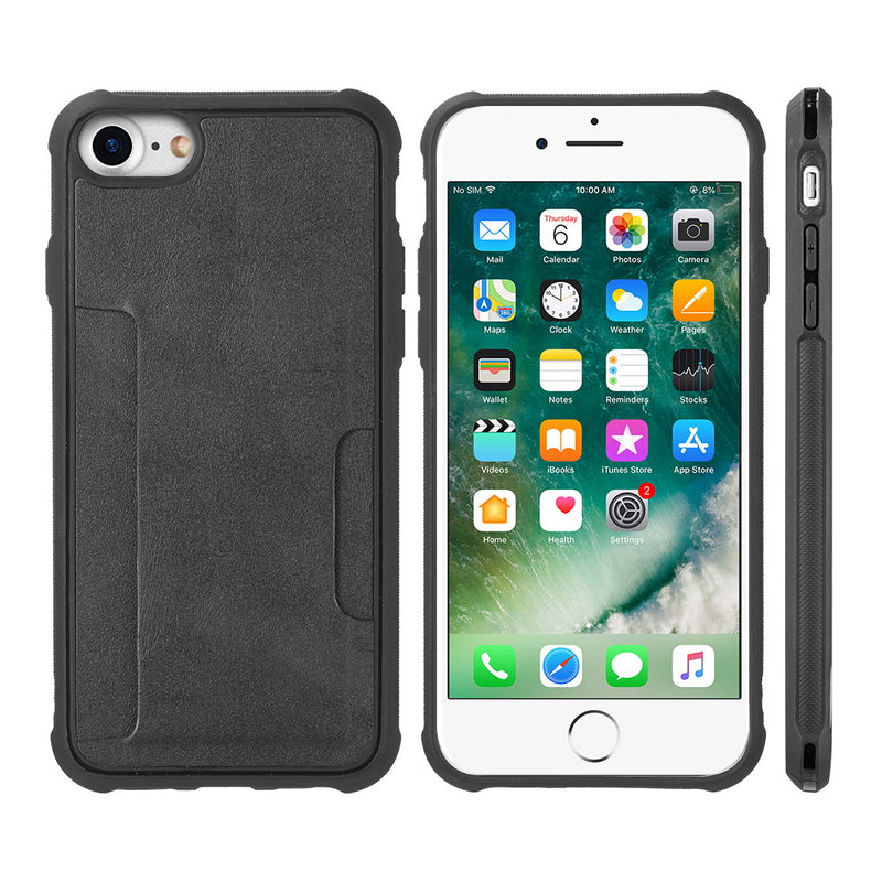 INFINITY SERIES BACK COVER CASE FOR IPHONE SE (2020)/8/7/6 (COMBO PIECE) - BLACK
