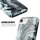 IPHONE 8 MARBLE SHINE DESIGN UV COATED TPU CASE