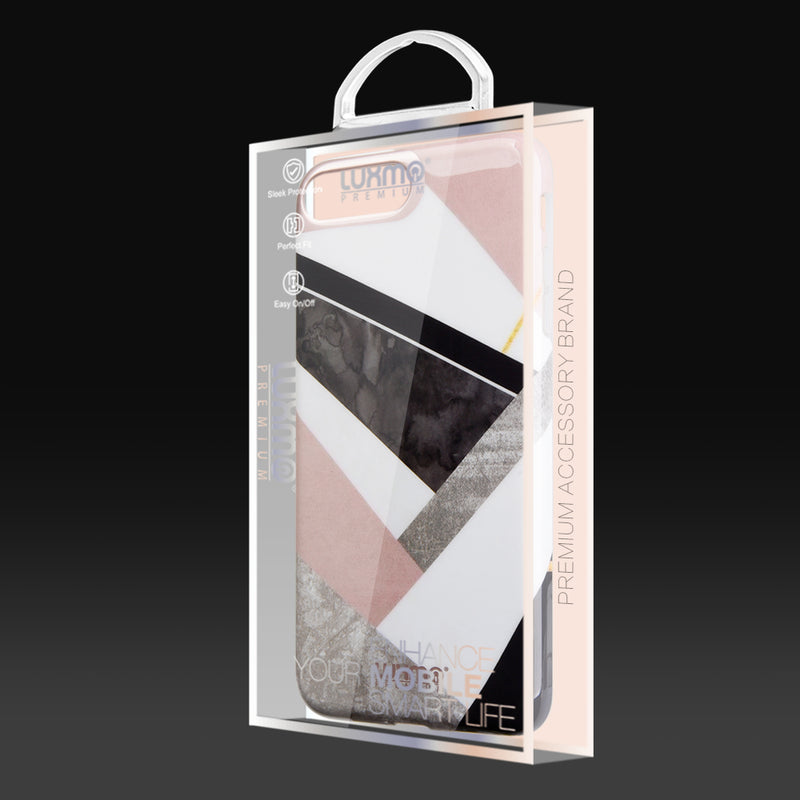 IPHONE 8 MARBLE SHINE DESIGN UV COATED TPU CASE