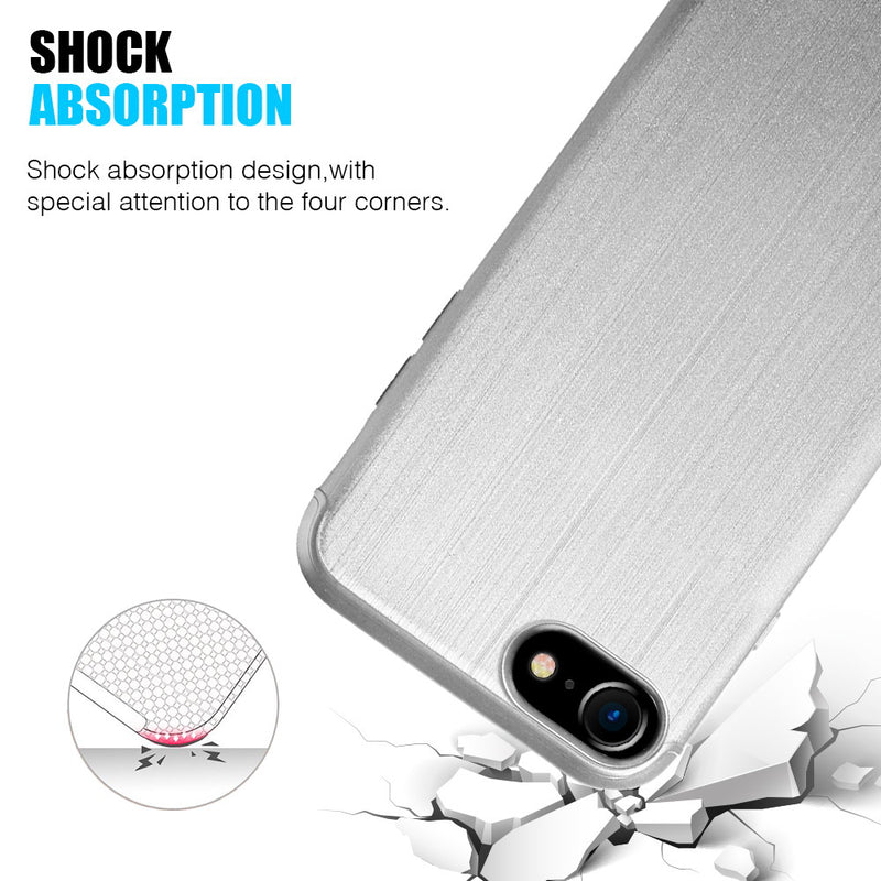 FOR IPHONE 8 / 7 SOFT TPU CASE WITH SATIN FINISH SURFACE