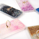 IPHONE SE (2020)/8/7/6 WATERFALL RING LIQUID SPARKLING QUICKSAND CASE