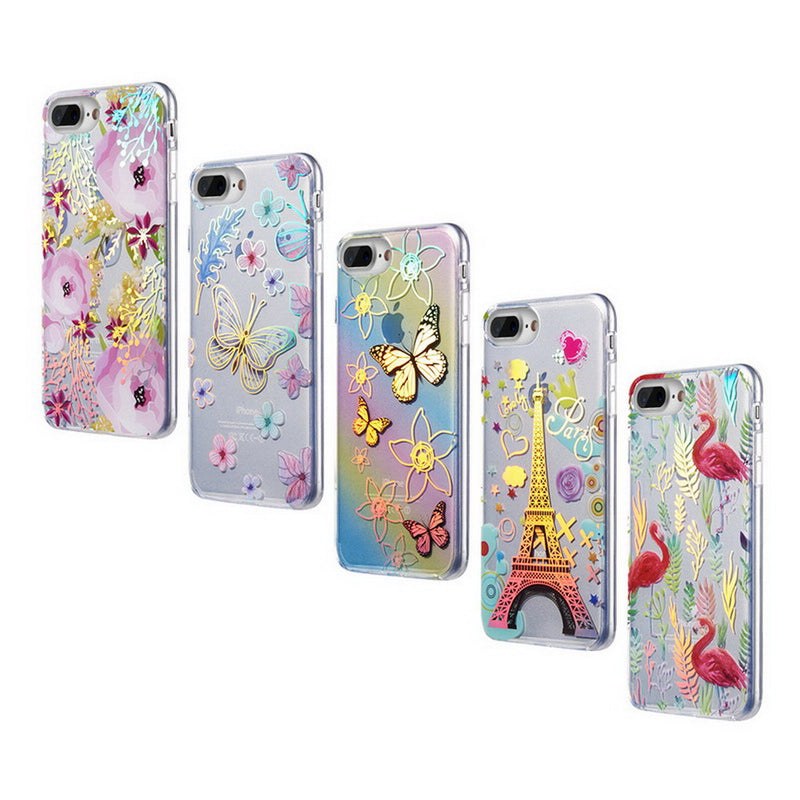 IPHONE 8/7/6 PLUS DECORATION SERIES DUAL IMD HOLOGRAPHIC PRINTING - DESIGN 004