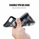 IPHONE 8 PLUS MARBLICIOUS COLLECTION  BLACK MARBLE SHINE DESIGN UV COATED CASE