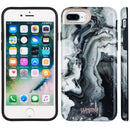 IPHONE 8 PLUS MARBLICIOUS COLLECTION  BLACK MARBLE SHINE DESIGN UV COATED CASE