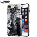IPHONE 8 PLUS MARBLICIOUS COLLECTION  BLACK MARBLE SHINE DESIGN UV COATED CASE