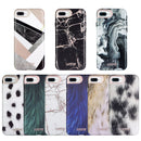 IPHONE 8 PLUS MARBLICIOUS COLLECTION  BLACK MARBLE SHINE DESIGN UV COATED CASE