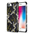 IPHONE 8 PLUS UV COATED TPU CASE WITH FULL COVER PRINTED DESIGN-JAPANESE CRANE