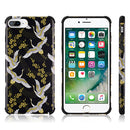 IPHONE 8 PLUS UV COATED TPU CASE WITH FULL COVER PRINTED DESIGN-JAPANESE CRANE