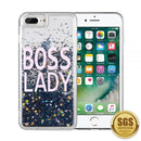 IPHONE 8/7/6 PLUS WATERFALL LIQUID SPARKLING QUICKSAND TPU CASE - BOSS LADY