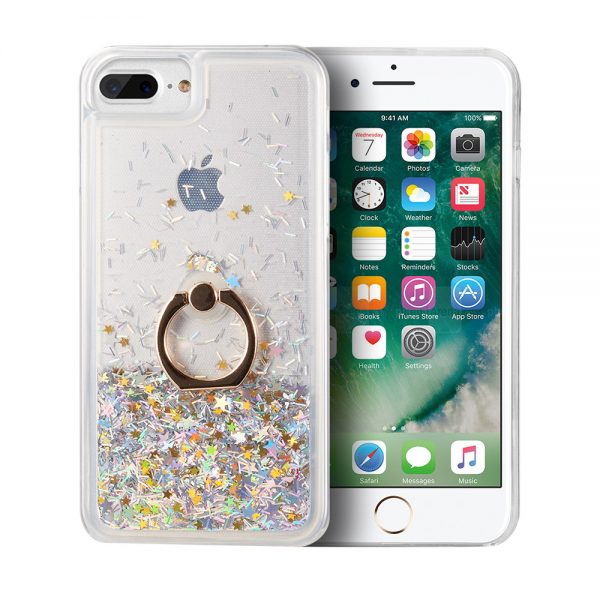 IPHONE 8 / 7 / 6 PLUS THE WATERFALL RING LIQUID SPARKLING QUICKSAND CASE
