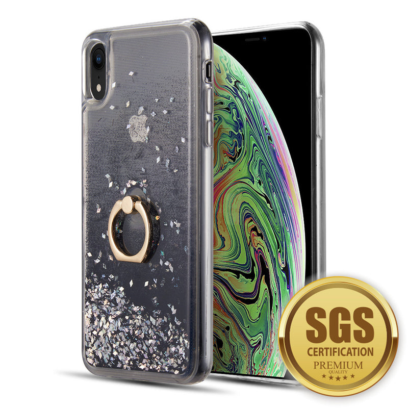 FOR IPHONE XR THE WATERFALL RING LIQUID SPARKLING QUICKSANDT