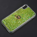FOR IPHONE XR THE WATERFALL RING LIQUID SPARKLING QUICKSAND  CASE