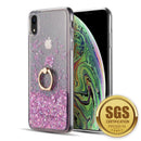 FOR IPHONE XR THE WATERFALL RING LIQUID SPARKLING QUICKSAND  CASE
