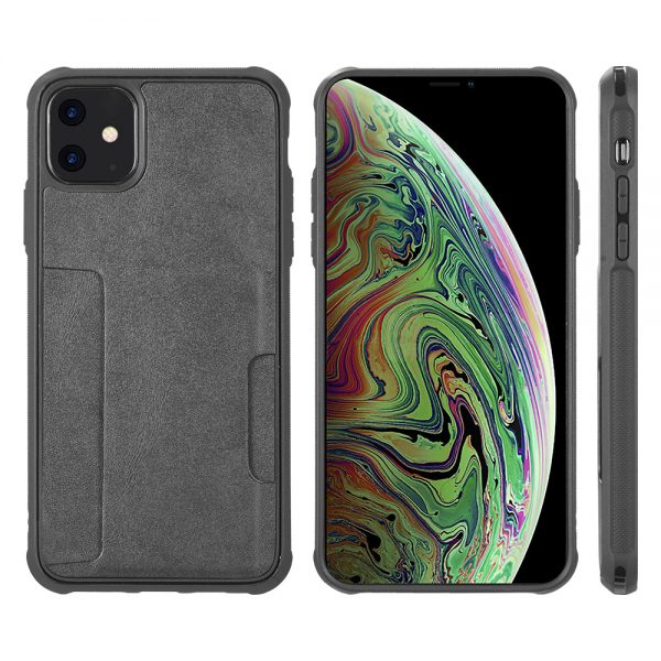 THE INFINITY SERIES  BACK COVER CASE FOR IPHONE 11 (COMB PIECE) - BLACK