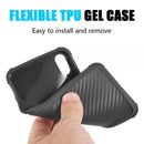 IPHONE XS MAX CARBON FLEX TRANSPARENT SOFT COVER CASE SHOCK ABSORB CORNERS