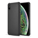 CARBON FLEX TRANSPARANT SOFT COVER CASE IPHONE XS MAX - BLACK