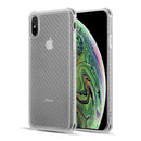 IPHONE XS MAX CARBON FLEX TRANSPARENT SOFT COVER CASE SHOCK ABSORB CORNERS