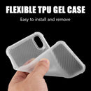 IPHONE XS MAX CARBON FLEX TRANSPARENT SOFT COVER CASE SHOCK ABSORB CORNERS