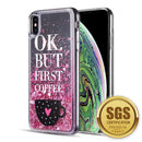 THE WATERFALL LIQUID SPARKLING QUICKSAND  CASE FOR IPHONE XS MAX